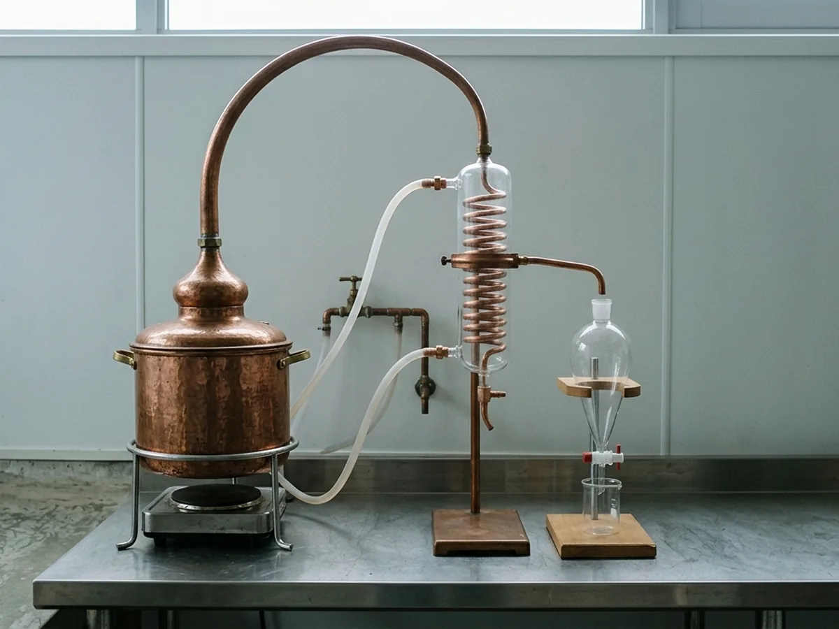 Distillation and extraction equipment for oud oil