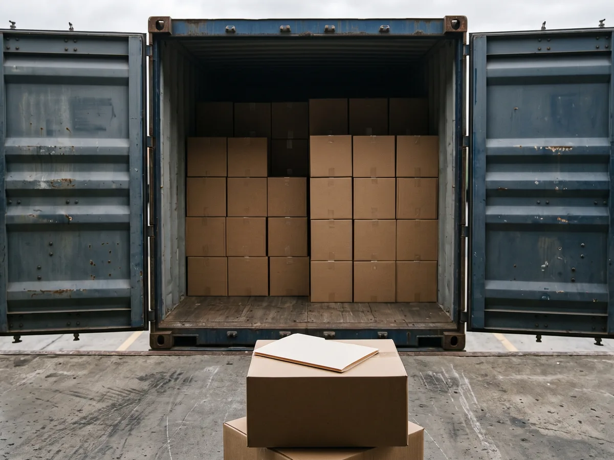 A held container and the documentation that would have released it