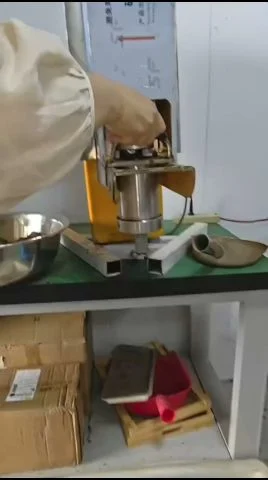 Incense manufacturers pressing and shaping material on their own floor